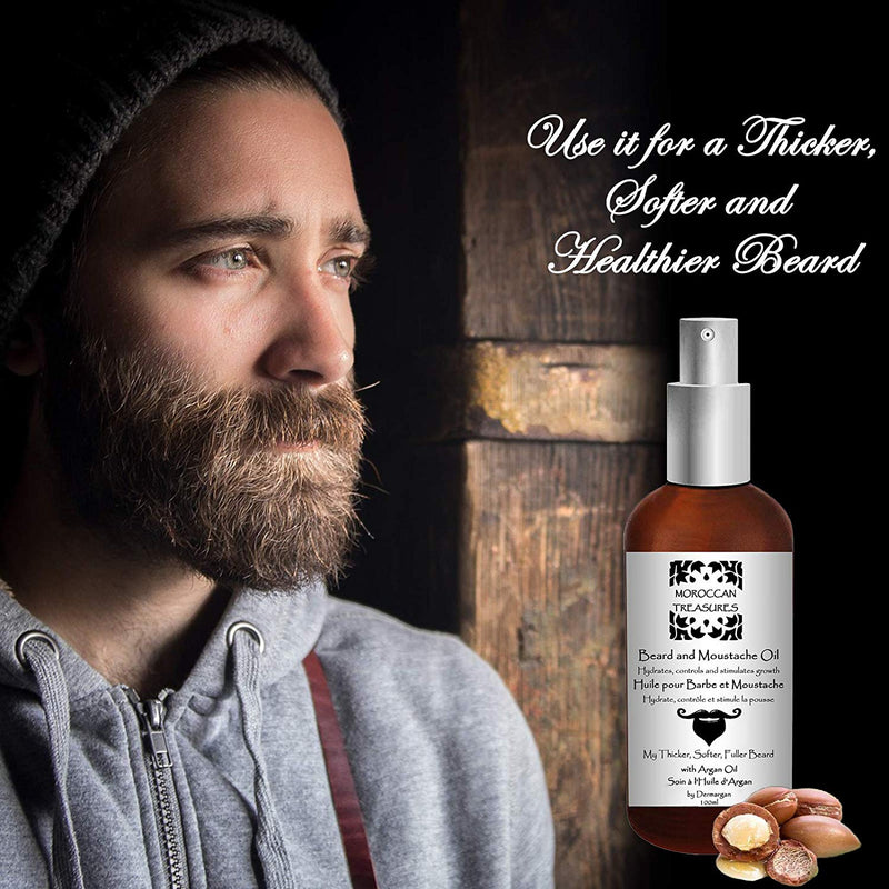 Beard oil for men.